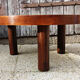 Round herbarium coffee table, vintage 60s