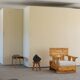 Mid century brutalist solid pine lounge chair with new upholstery, sweden, 1970s
