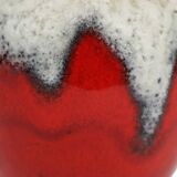 Red Fat Lava Design Vase Bay Keramik West Germany Pottery 67-30