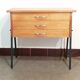 Scandinavian worker / bedside table in wood and metal from the 50s-60s