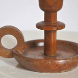 Wooden candle holder