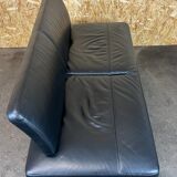 1990s Area Lounge Sofa Leather Sofa by Antonio Citterio for Vitra Chrom Design