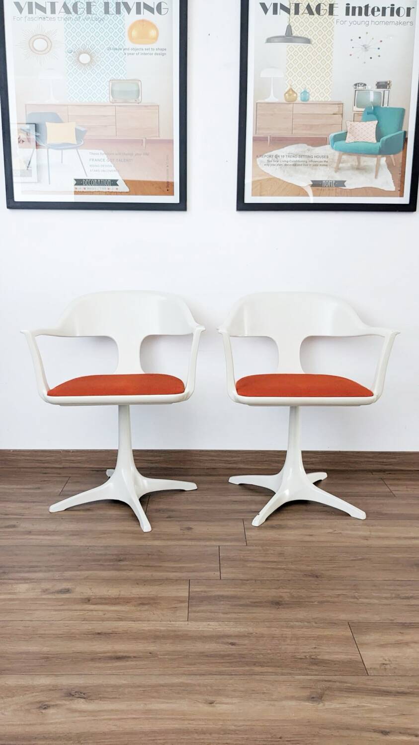 Table et chaises Space Age par Konrad Schäfer pour Lübke 1969