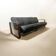 Vintage black leather sofa / Martin Stoll sofa