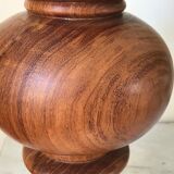 Turned wooden lamp 56cm