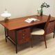 Teak desk, Danish design, 1970s, manufacturer: Denmark