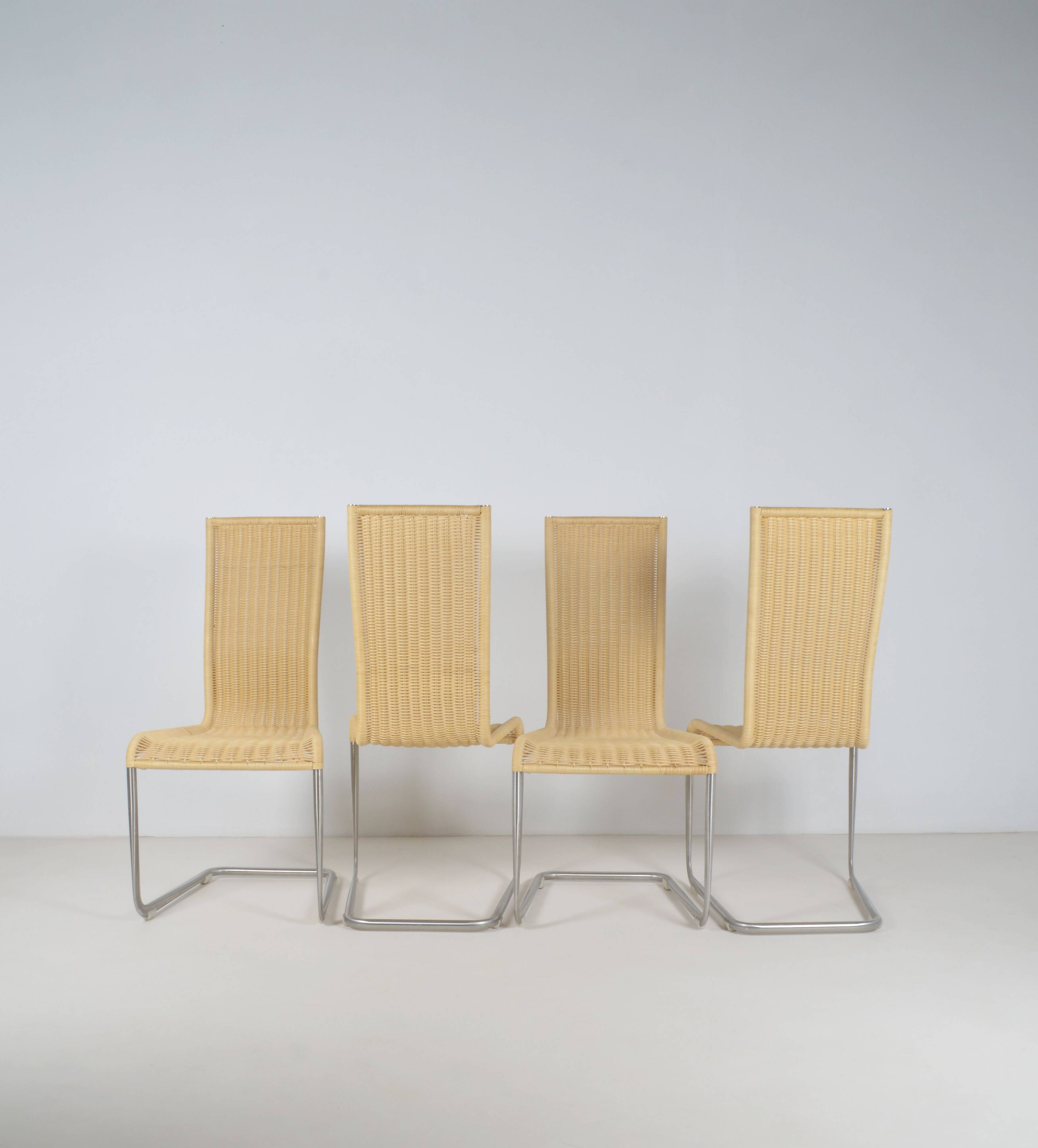 Ensemble de 4 chaises de salle à manger Tecta B25 par Tecta, 1980