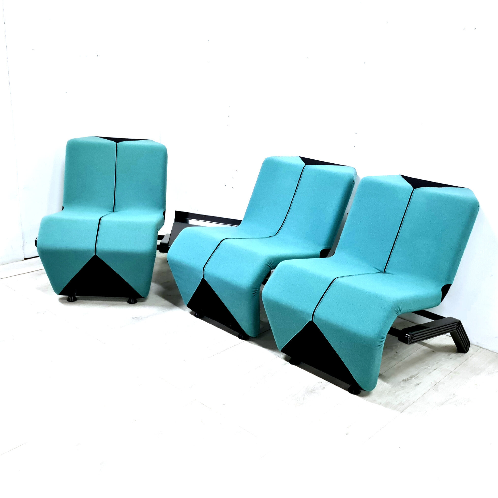 Canapé modulaire post-moderne de style Memphis par Thierry Belt pour Artifort, Pays-Bas années 1980