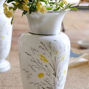Vase opaline peint à la main français antique