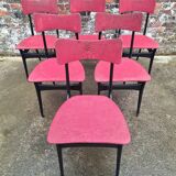 Set of 6 vintage Alfred Hendrickx chairs for Belform model S3