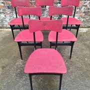 Set of 6 vintage Alfred Hendrickx chairs for Belform model S3