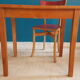 Bureau années 60 restauré avec sa chaise Baumann