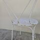 Pair of wrought iron garden chairs, antique manufacture