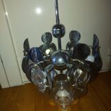 Vintage chandelier 70'S Oscar Torlasco , 9 lights