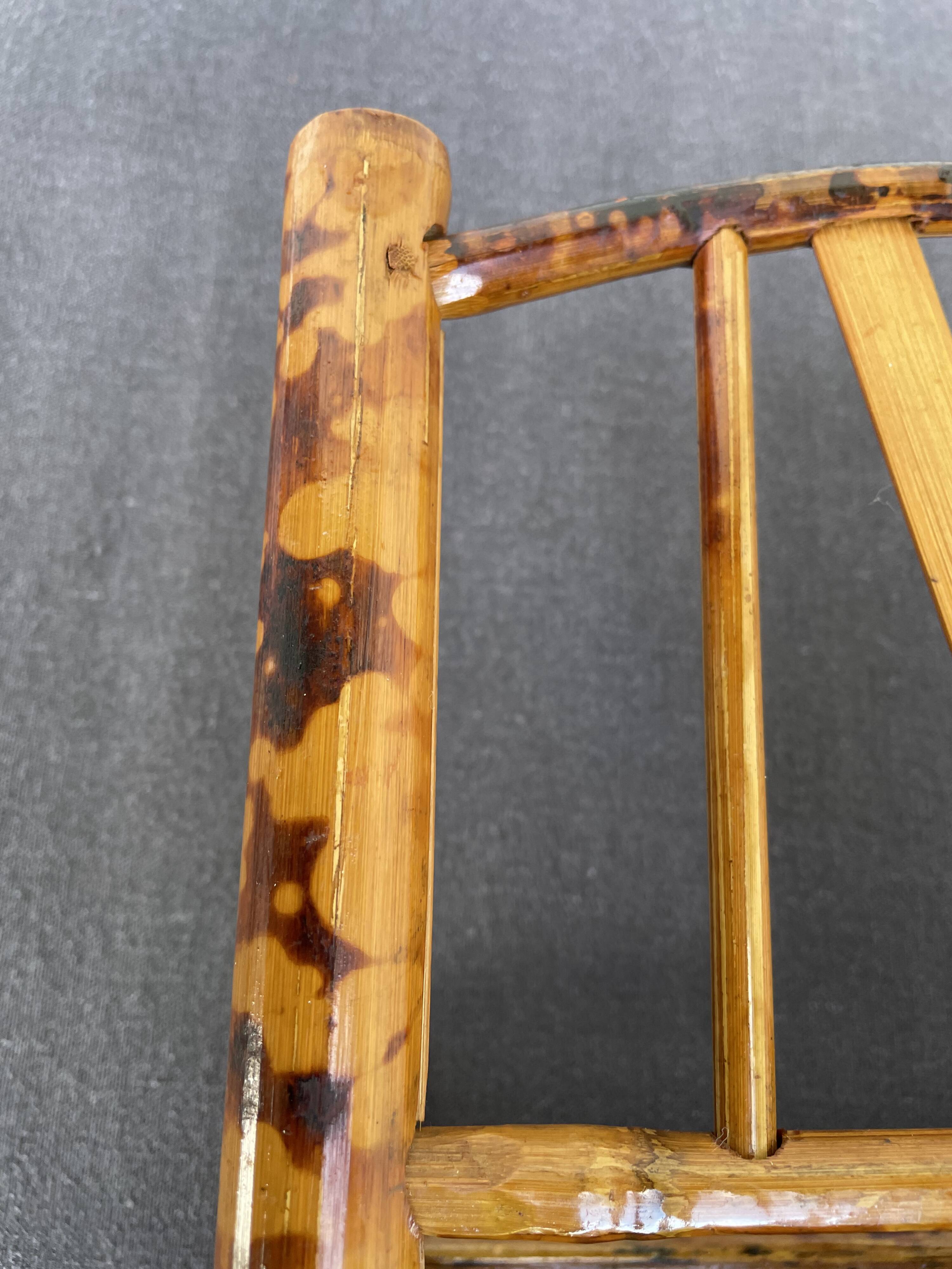 Vintage bamboo tiger wall shelf from the 70s.