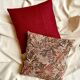 Coussin en jacquard à fleurs 40 cm