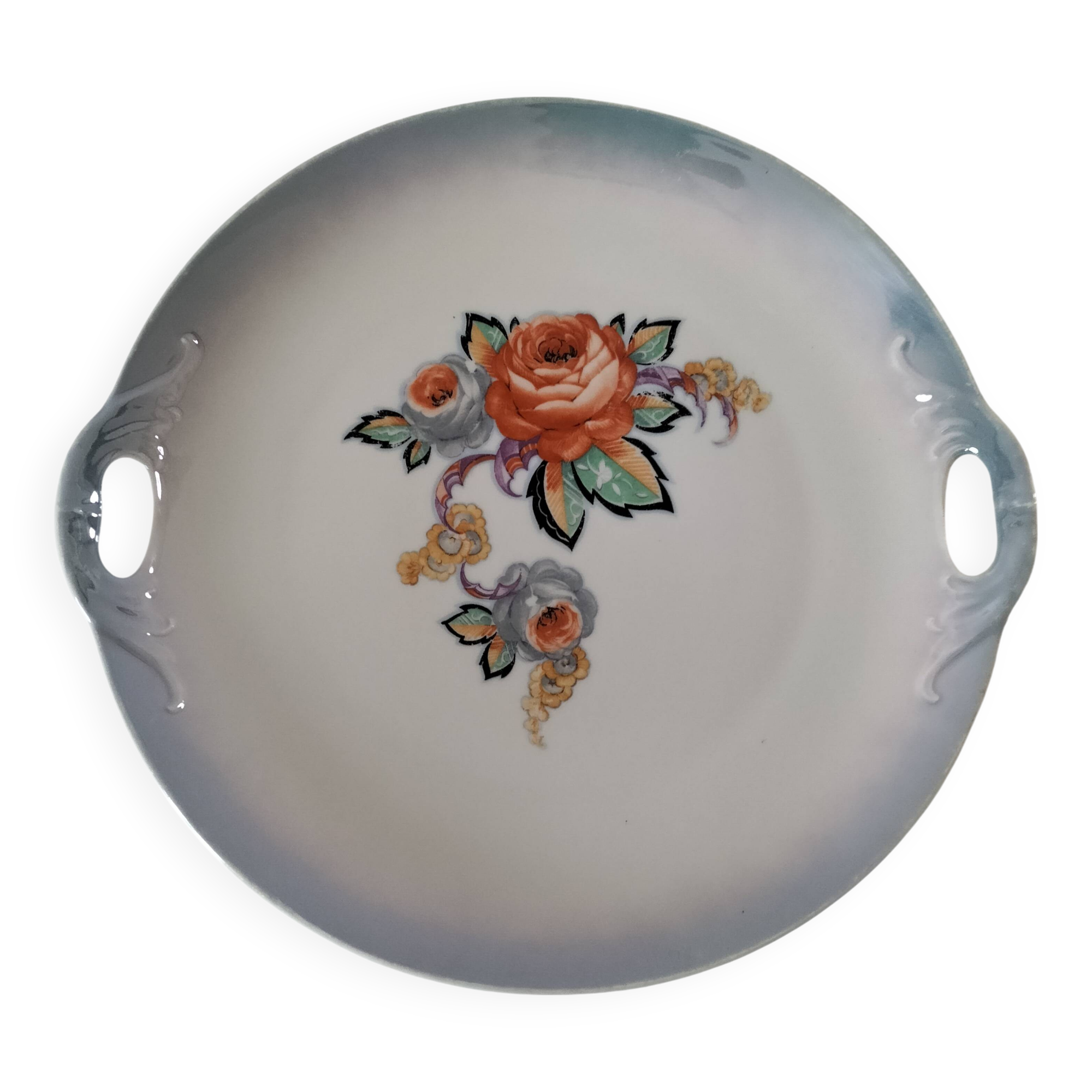 Porcelain dish with Japanese floral decoration – circa 1920