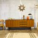 Vintage sideboard with metal legs