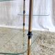 Tripod shelf in glass and gilded metal – mid. XXth