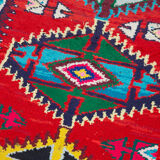 Handwoven Decorative Anatolian Red Runner Carpet 84 cm x 382 cm