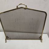 Brass fire screen