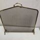 Brass fire screen