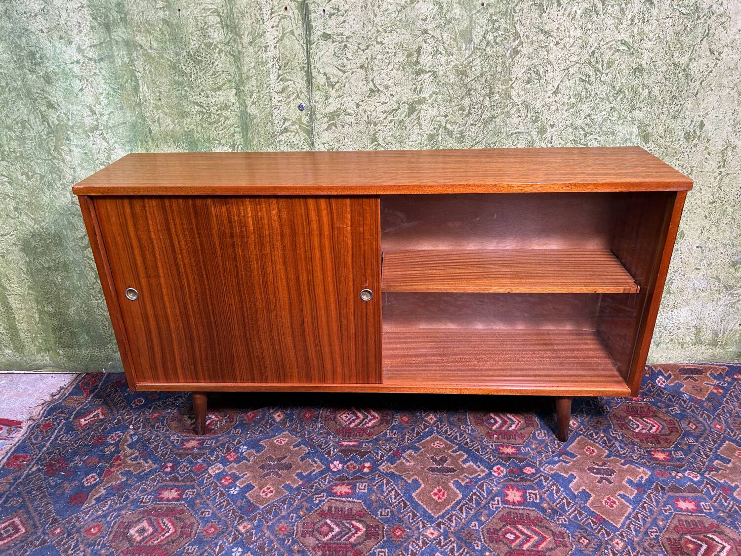 Mid century retro vintage teak bookcase 1960