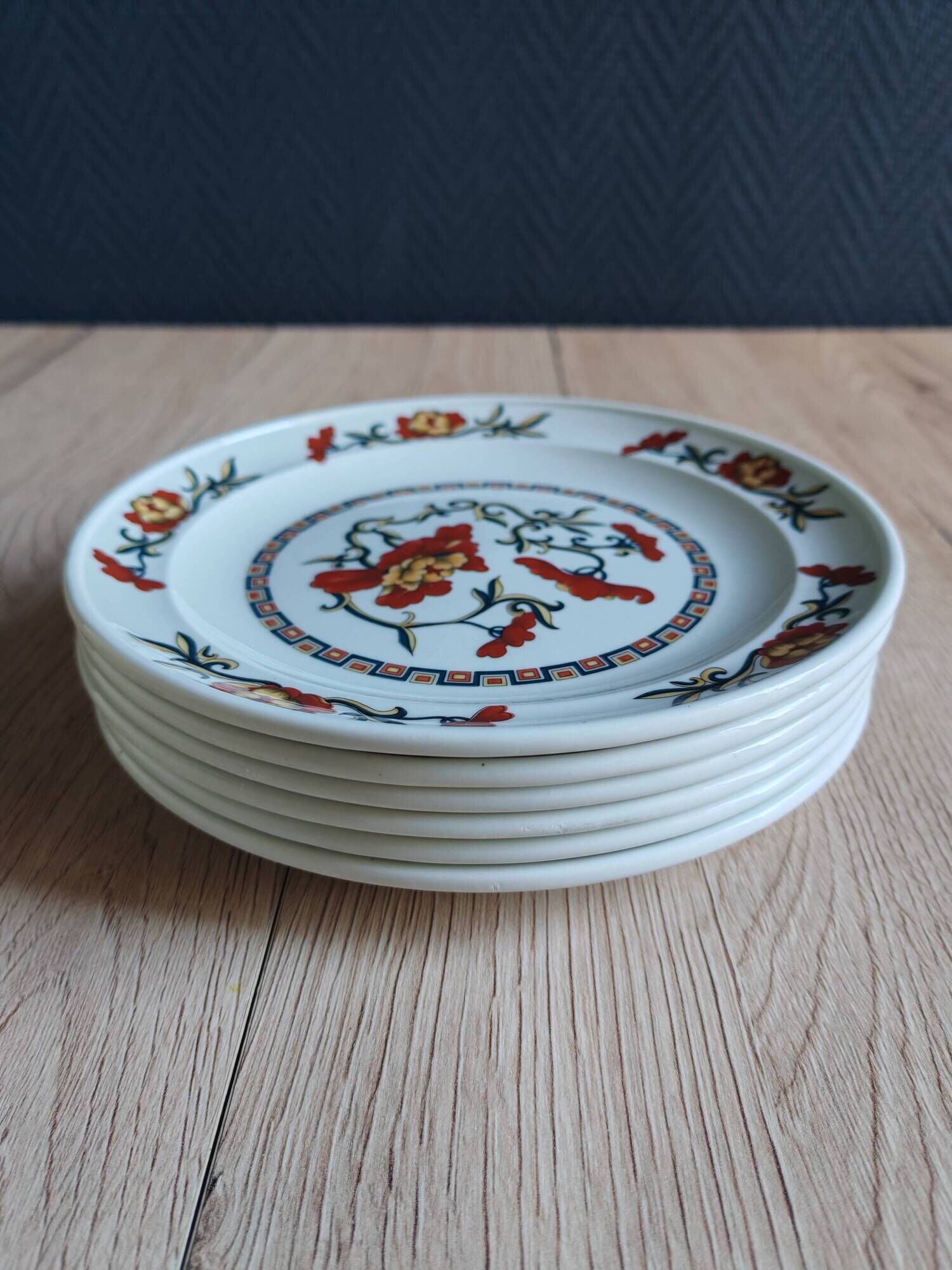 Set of 6 Syracuse Dessert Plates France Vintage | French Tableware