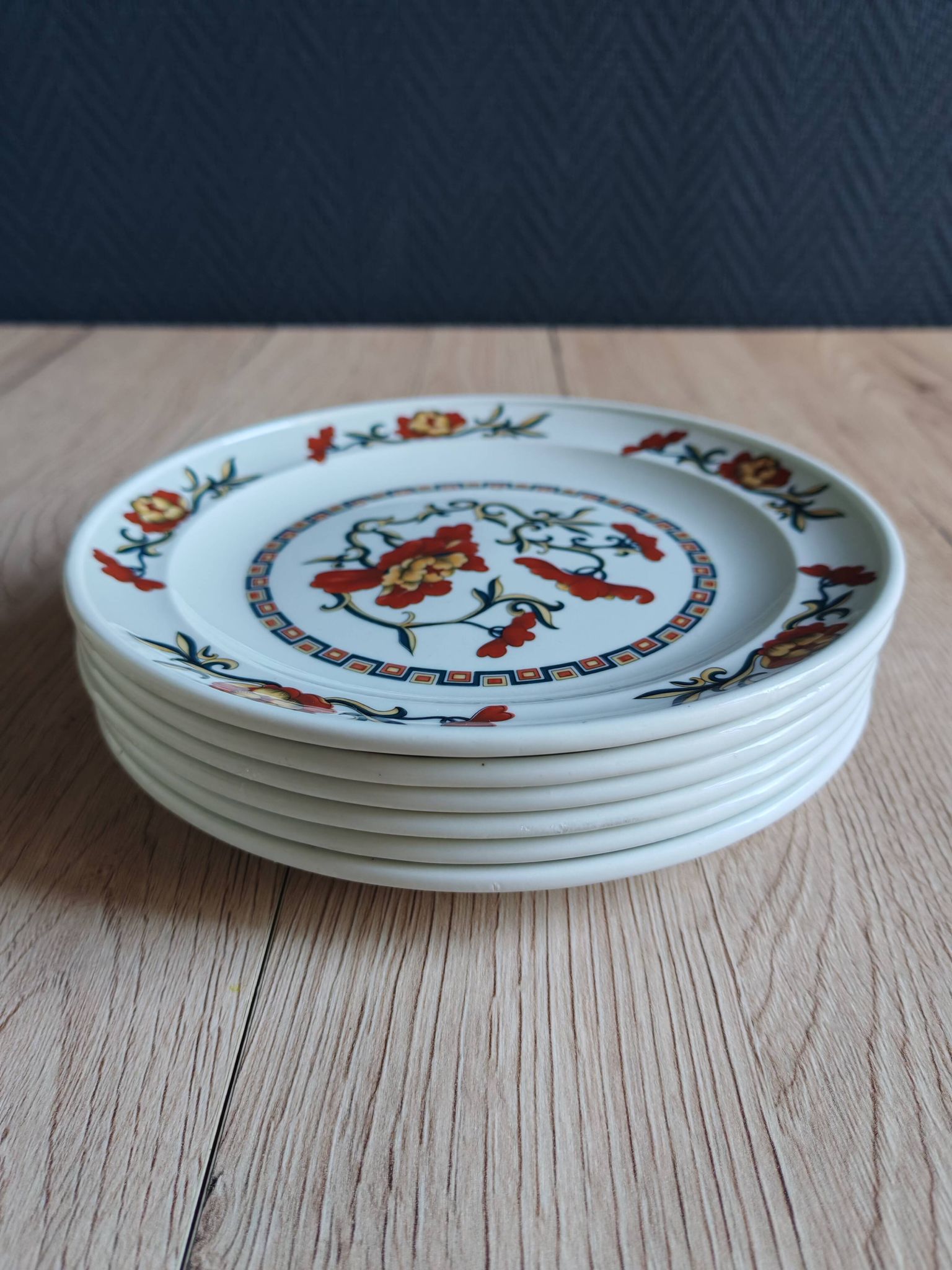 Set of 6 Syracuse Dessert Plates France Vintage | French Tableware