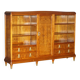 Art Nouveau library in burr walnut by Léon Jallot