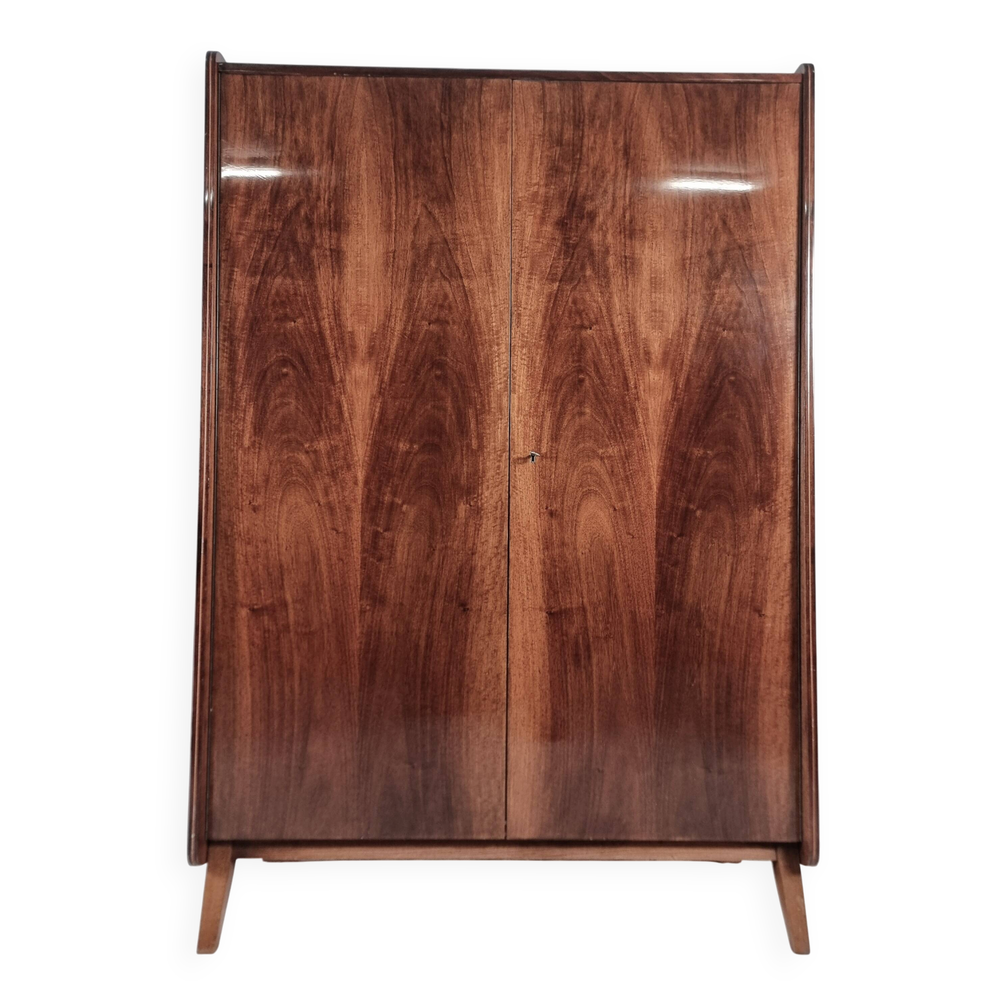 Vintage Wardrobe in Walnut from Tatra Nabytok, 1970s