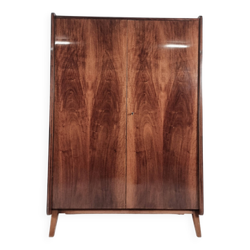 Vintage Wardrobe in Walnut from Tatra Nabytok, 1970s