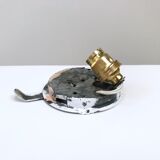 Vintage opaline round ceiling light