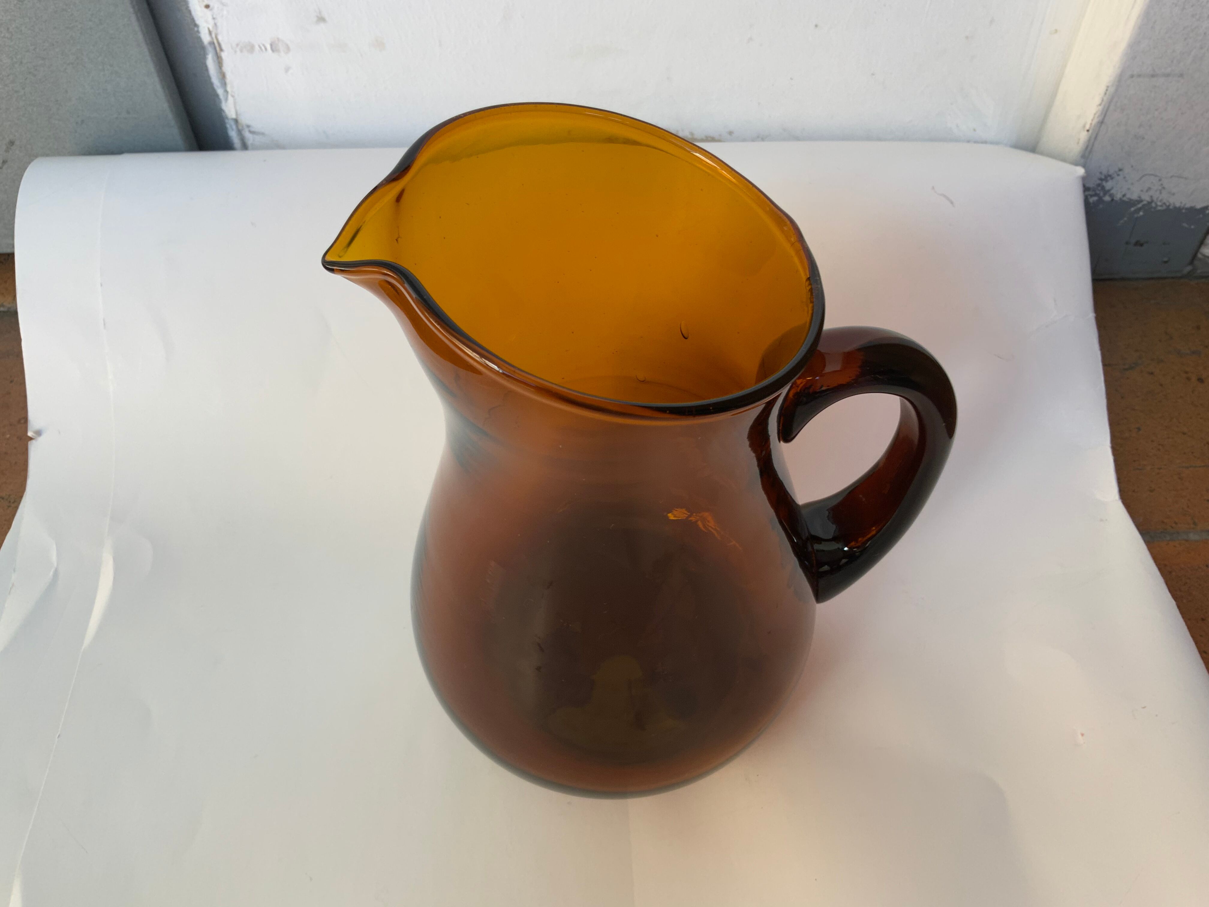 Carafe ambre Selency x Monoprix Croisé Laroche