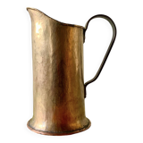 Old hammered copper water jug - artisanal work
