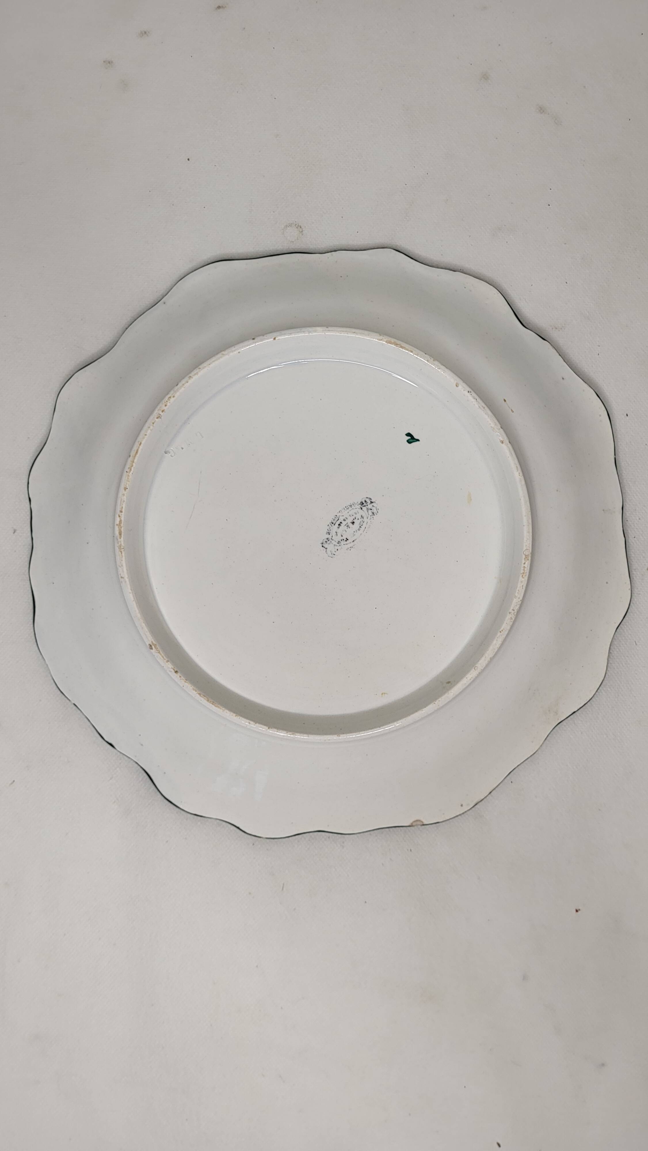 Earthenware dish from Creil and Montereau - Leboeuf Milliet 19th century Floral decoration
