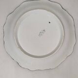 Plat en faience de Creil et Montereau - Leboeuf Milliet XIXeme Décor floral