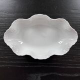 Scalloped porcelain dish