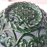 Green ceramic bowl