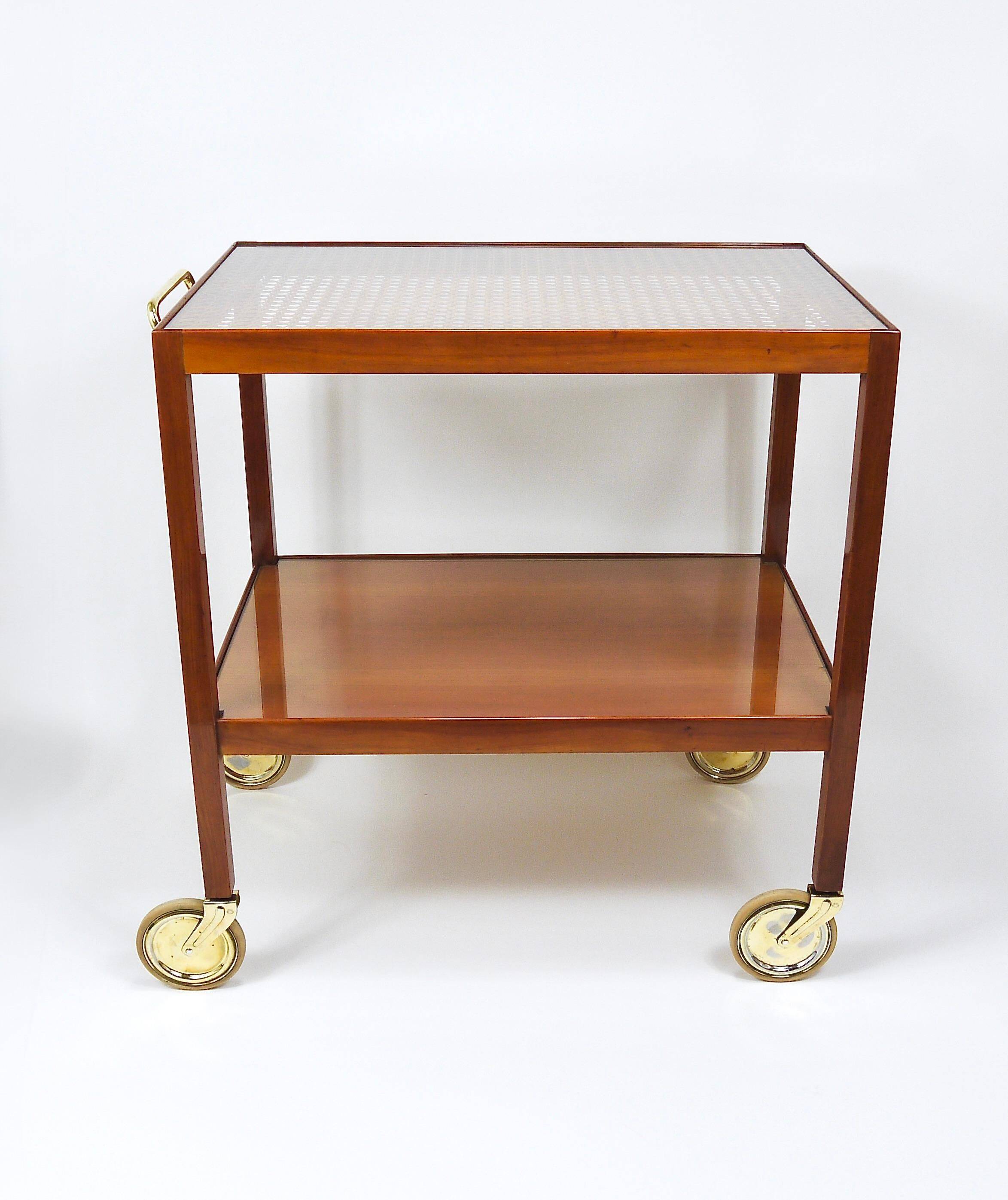 Julius Jirasek Werkstätte Hagenauer Bar Cart, Vienna, 1930s