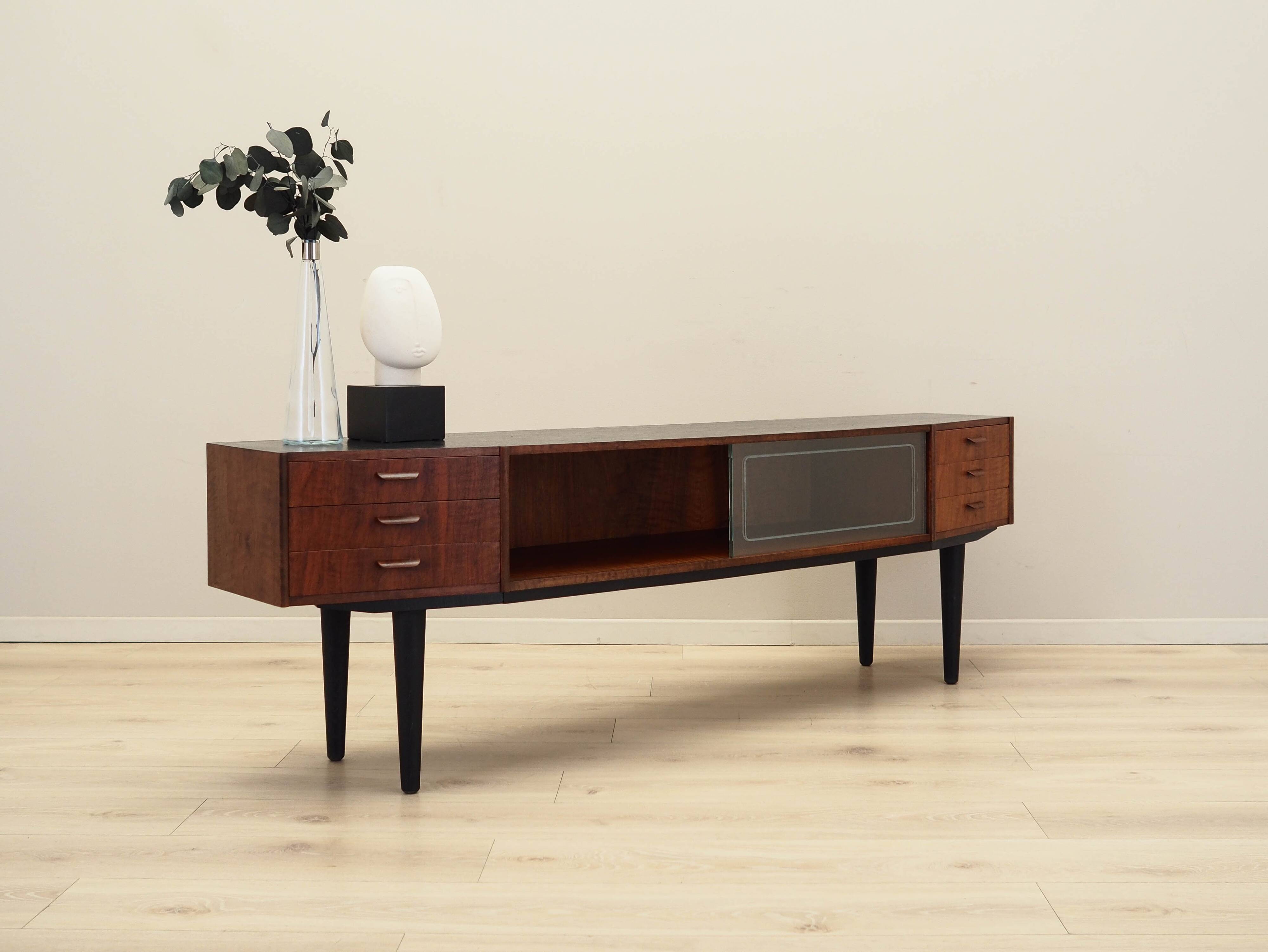 Walnut lowboard, Danish design, 1960s, production: Denmark