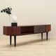 Walnut lowboard, Danish design, 1960s, production: Denmark
