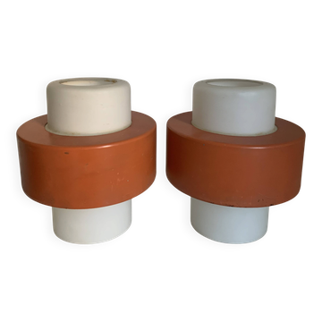 Pair of vintage 1960 Louis Kalff "Ivy" Philips pendant lights - 22 cm