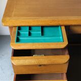 Scandinavian light oak desk