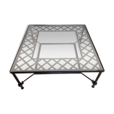 Table de salon fer forgé 120x120 cm