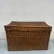 Woven wicker basket