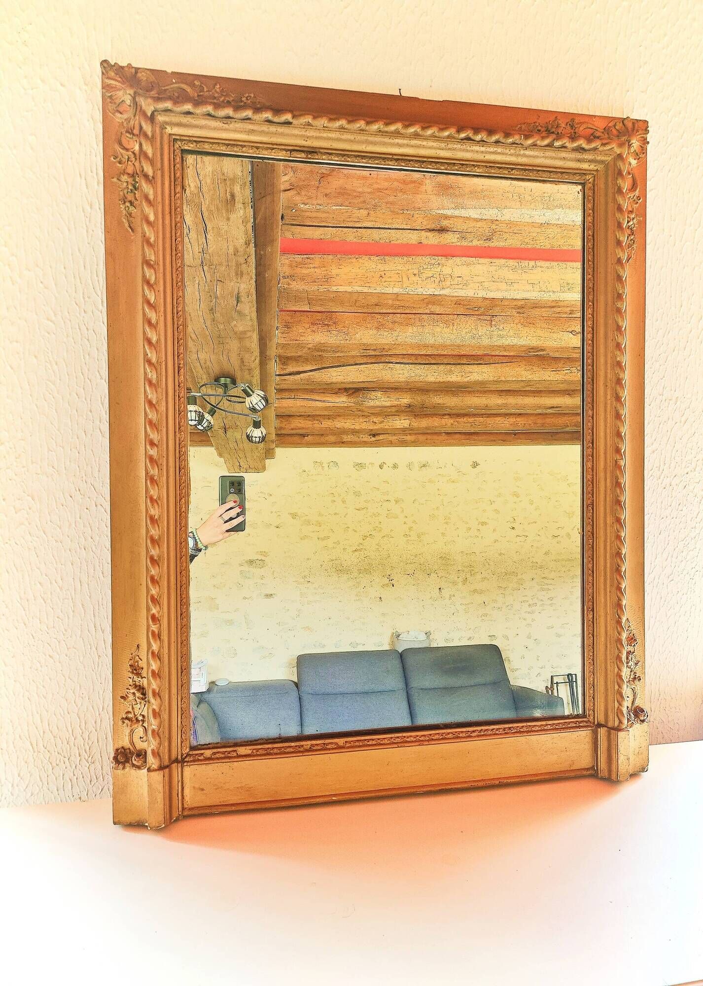Antique fireplace mirror (18)