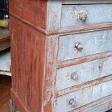 Antique piece of furniture with a grey patina.