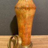 Porcelain vase signed Sèvres on bronze frame