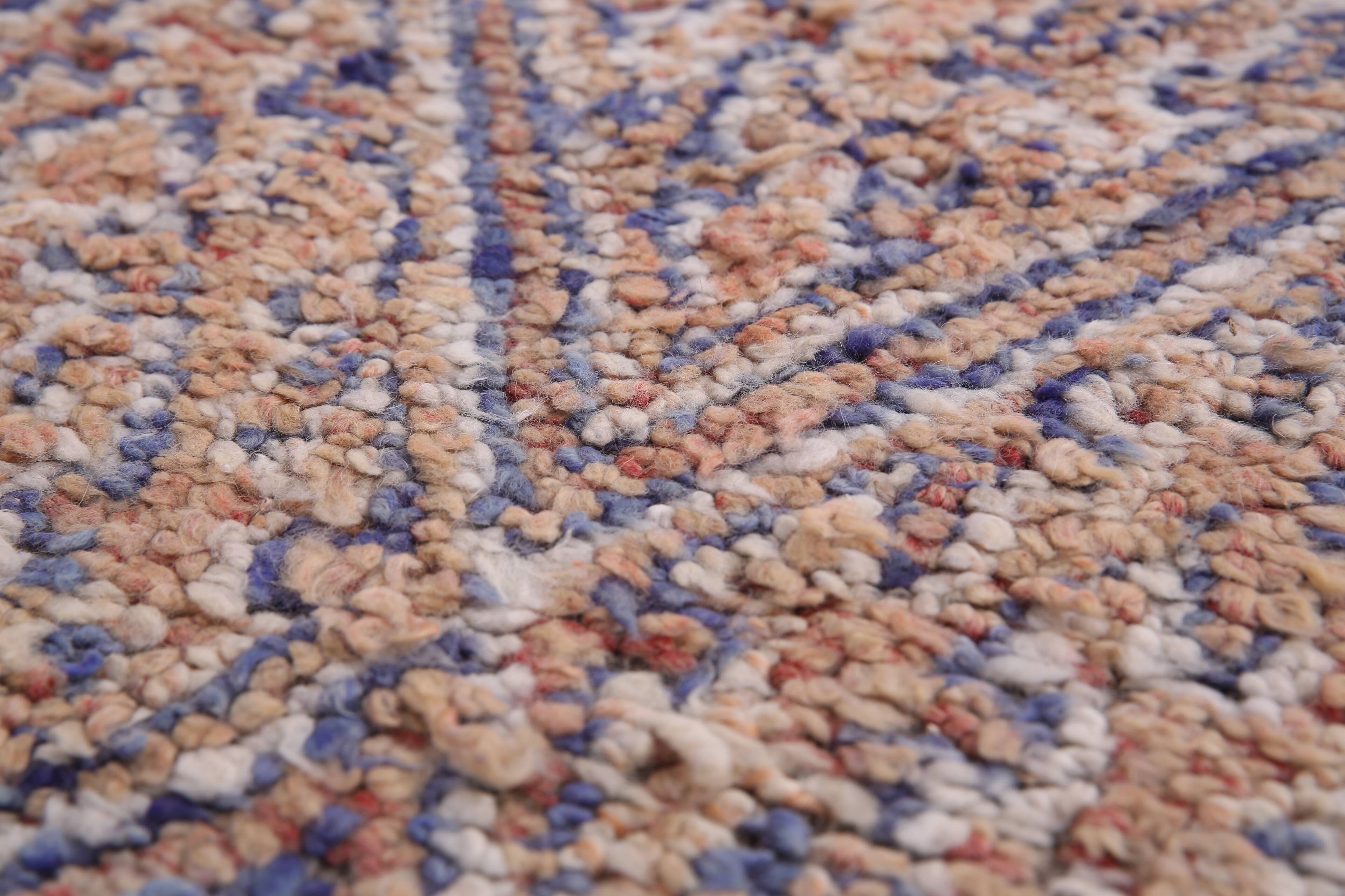 Vintage Moroccan Wool Rug 214 x 332 cm - Berber Handmade Living room rug